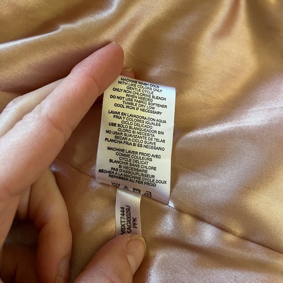 Calvin Klein Women’s Puffer Vest Light Pink Blush Size 2XL Gold - Picture 6 of 11